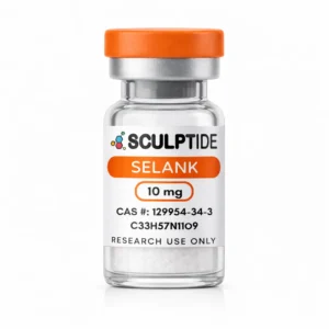 Selank 10mg peptide vial for anxiety and stress reduction